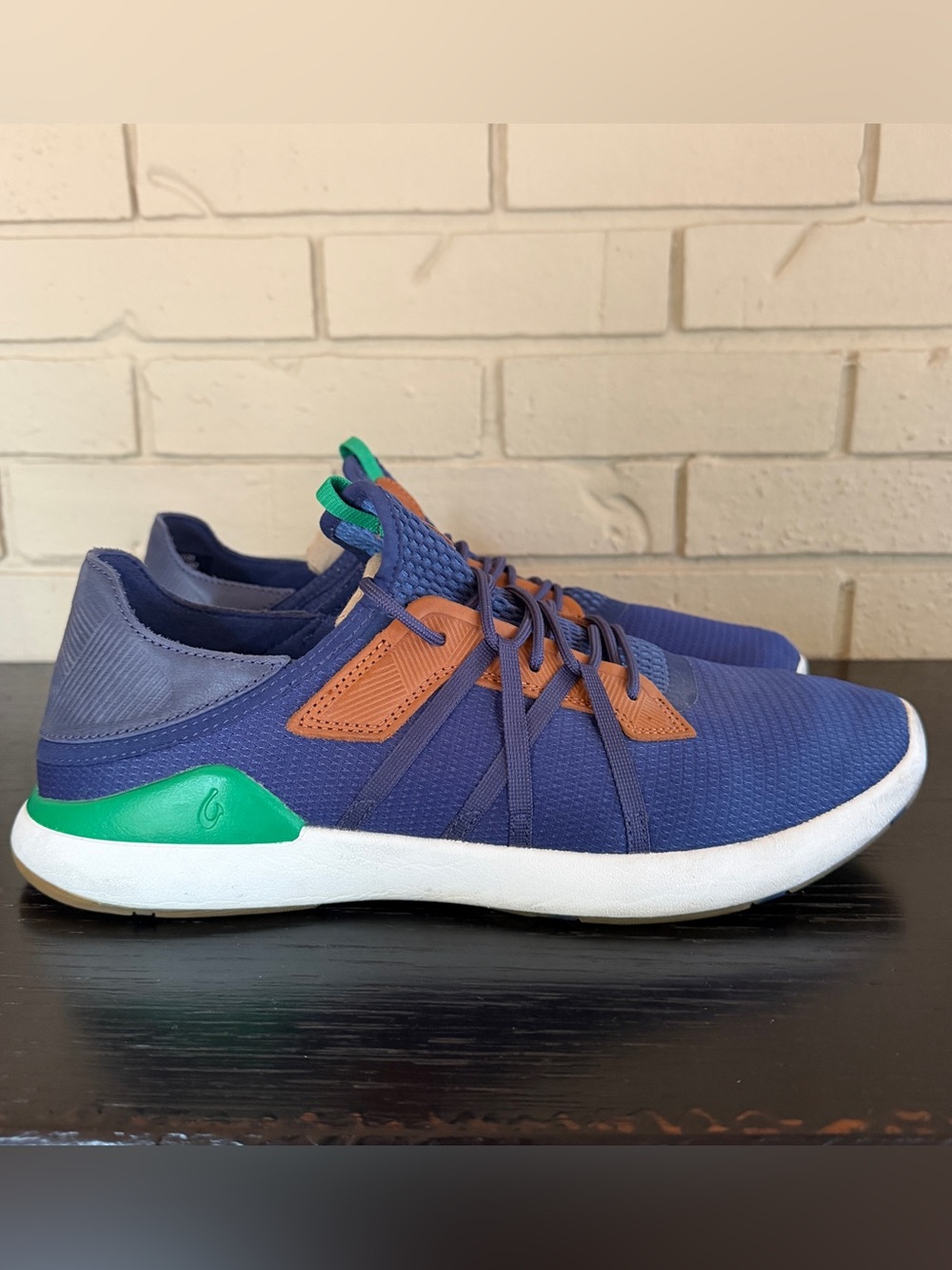 Olukai Mio Li Navy Bamboo Men Lightweight Casual Sporty Shoes Sneakers 13 Preppy